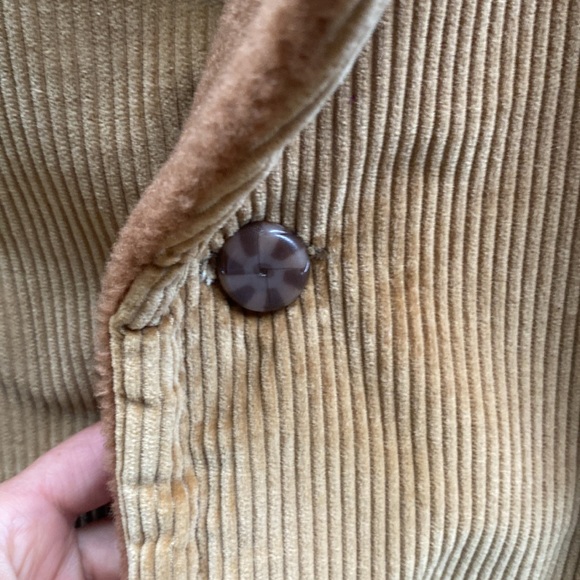 🎉HP🎉 Vintage Mens Tan Corduroy Removable Wool-lined Blazer - Picture 12 of 16